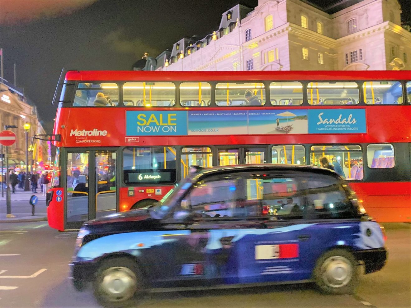 Dobbeldekker buss i London, England