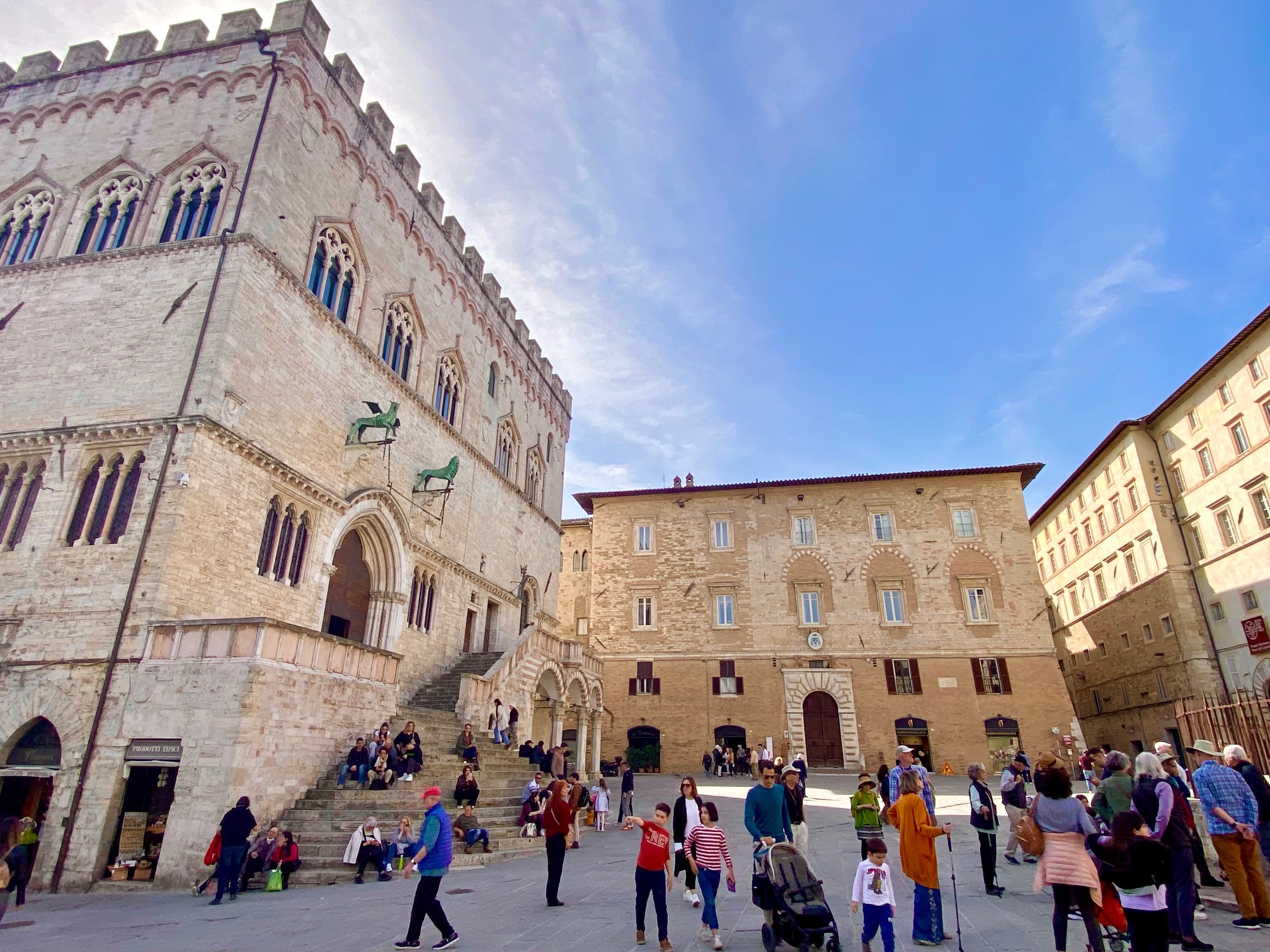 Perugia piazza, Italia, Umbria