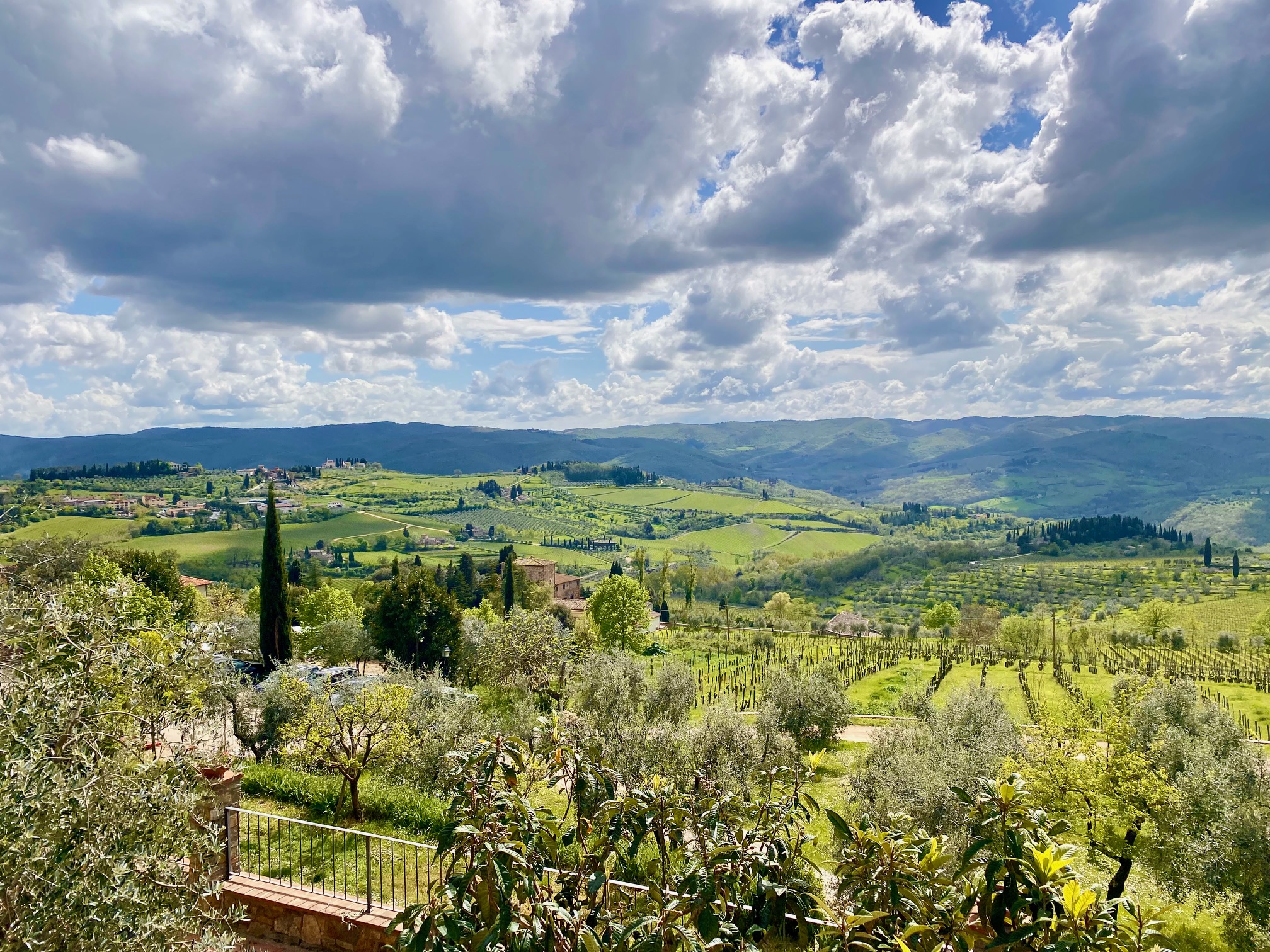 Panzano, utsikt, Toscana, Tuscany, Italia